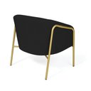 Ver imagem 7 de Poltrona Sala Industrial Alta Dourado Kit 2 Stella Linho Preto D03 - D’Rossi
