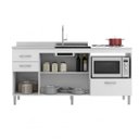 Ver imagem 4 de Balcão Multiuso de Cozinha 3 Portas 3 Gavetas Lev Decibal