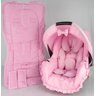 CAPA DE BEBÊ CONFORTO + CARRINHO + REDUTOR - ROSA BEBÊ - 1