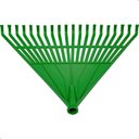 Ver imagem 6 de Kit 3 Vassouras Rastelo de Plástico Jardim Grama sem Cabo