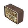 Miniatura Rádio Antigo Cofre Porta Moeda 16x9x24cm - Retrô - 3