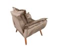 Ver imagem 3 de Poltrona Opala Premium Capuccino Luxuosa Decor