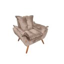 Ver imagem 2 de Poltrona Opala Premium Capuccino Luxuosa Decor