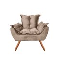 Ver imagem 1 de Poltrona Opala Premium Capuccino Luxuosa Decor
