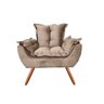 Poltrona Opala Premium Capuccino Luxuosa Decor - 1
