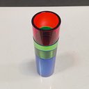 Ver imagem 7 de Vaso Decorativo de Cristal Color 19x5x5cm Enfeite Sala Mesa Estante Aparador