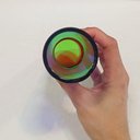 Ver mais imagens de Vaso Decorativo de Cristal Color 19x5x5cm Enfeite Sala Mesa Estante Aparador