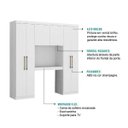 Ver imagem 3 de Guarda-Roupa Casal 6 Portas Montagem Flex Branco Carraro