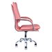 Cadeira Escritório Executiva Desenho Italiano - Cores - Rosa Claro - 3