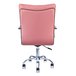 Cadeira Escritório Executiva Desenho Italiano - Cores - Rosa Claro - 5