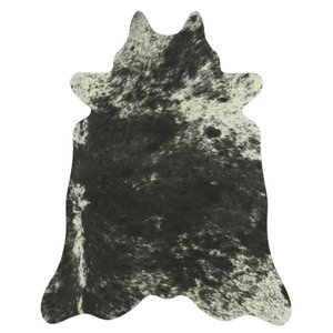 Tapete Couro de Boi - Baby Cow Salpicado Preto e Branco - 250515102840