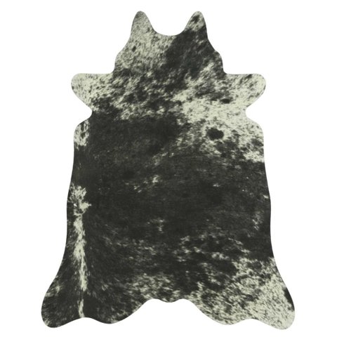 Tapete Couro de Boi - Baby Cow Salpicado Preto e Branco - 250515102840