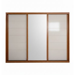 Guarda-roupa Bom Pastor Milla 3 Portas com Espelho Nat|off