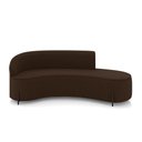 Ver imagem 5 de Sofá 4 Lugares Orgânico 220cm Pé Ferro Preto Morgan Suede D03 - D’Rossi