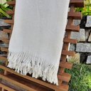 Ver imagem 3 de Combo Rede de Dormir Jeans Vermelha Básica mais Manta Jeans Off White