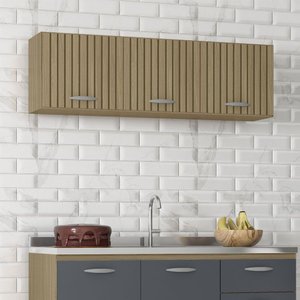 Armário Aéreo de Cozinha 120cm 3 Portas Classic - Poquema