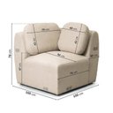 Ver imagem 6 de Sofá Modular 4 Lugares Com Sumiê Orla CabeCasa MadeiraOriginals