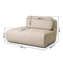 Ver imagem 5 de Sofá Modular 4 Lugares Com Sumiê Orla CabeCasa MadeiraOriginals