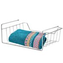 Ver imagem 3 de Kit 3 Organizadores Aramados para Prateleira 34cm Cesto Multiuso Encaixe para Armário