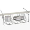 Kit 3 Organizadores Aramados para Prateleira 34cm Cesto Multiuso Encaixe para Armário - 4