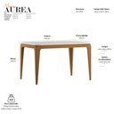 Ver imagem 2 de Mesa de Jantar Aurea 160x90 cm com Vidro Cinamomo Off White - New Ceval