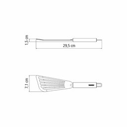 Espátula De Aço Inox Tramontina Marffim - 3