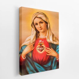 Quadro Sagrado Coração de Maria Imaculadada Canvas 60x40cm - 2