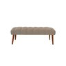 Banco Rubi 80cm Suede Capuccino - Dominic Decor - 1