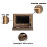 Estante Home Theater Suspenso Gaia com Mesa de Centro Indianápolis Imperial Sépia – Madetec - 6