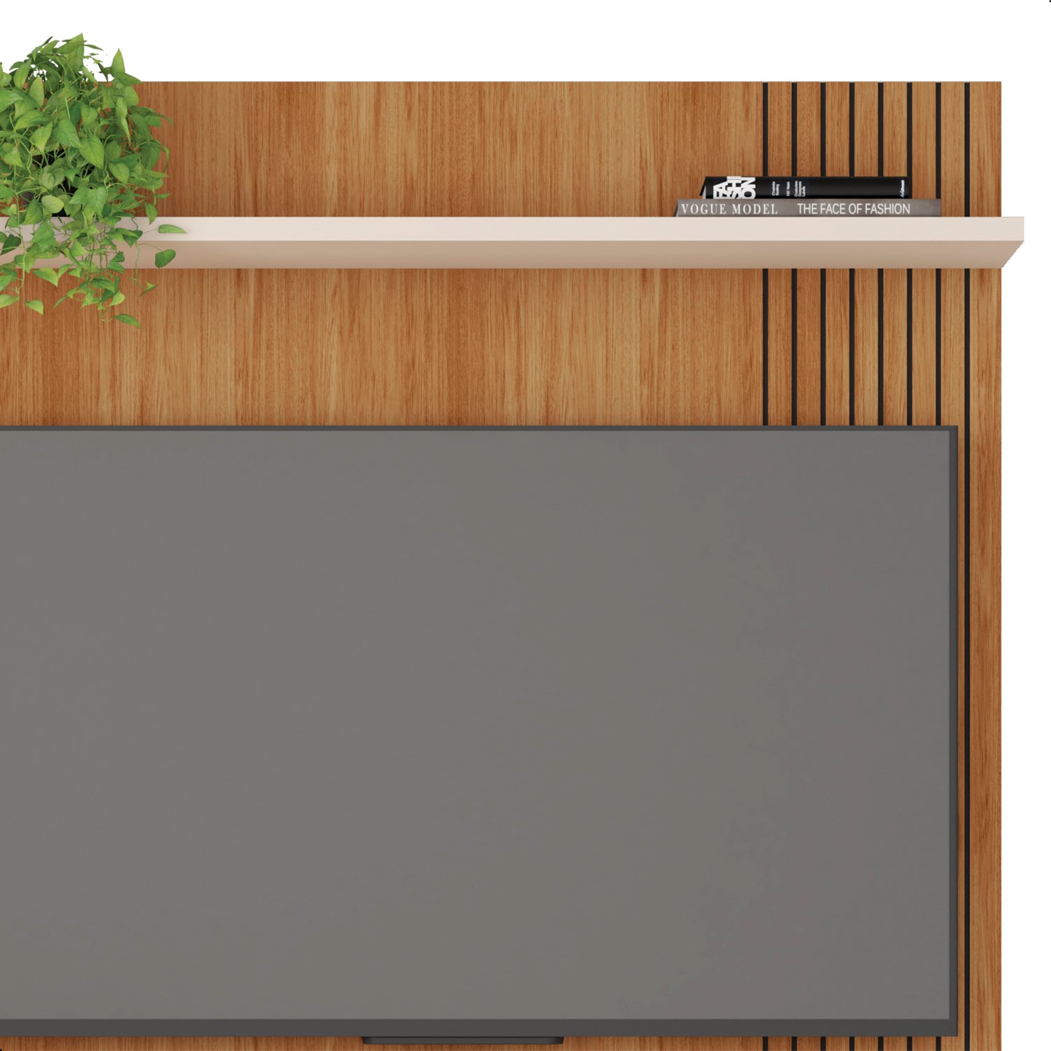 Painel para Tv até 45 Polegadas Jade Freijó e Off White 120cm - 7