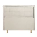 Ver imagem 2 de Cabeceira Cama Box Queen Grecia 160 Cm Suede Bege Claro - MV Estofados Shop