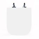 Ver imagem 1 de Assento Sanitário Poliéster para Louça Elite (celite) Super Luxo Cromado (reb. Oculto) Branco