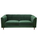 Ver imagem 1 de Sofá Living Camel 3 Lugares Via Encanto Veludo Verde Musgo