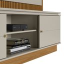 Ver imagem 6 de Estante Painel para Tv 75 Pol 215cm Guape Nature/off Flex L06 - Mpozenato