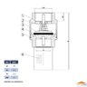 Válvula de Retenção Sucção 2.1/2 Fundo de Poço em Latão Forjado com Filtro Inox Industrial Ivm Italy - 3
