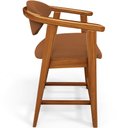 Ver imagem 6 de Kit 03 Banquetas Baixa para Cozinha Sala Jantar Bancada Cecília L02 Bouclê Terracota - Lyam Decor