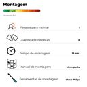 Ver imagem 4 de Arara Armário Modular Industrial Ample de Ferro e Madeira Nozes e Preto