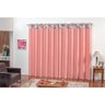 Cortina Aurora Quarto Sala Microfibra com Suede Estampado Para Varão de 3m Cotex ROSE - 1