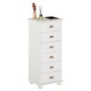 Ver imagem 7 de Cômoda Madeira Maciça 6 Gavetas Colmar Branco Idimex