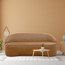 Ver imagem 1 de Sofá Curvo Montserrat 230cm 04 Lugares Corano Caramelo - Nexta Casa
