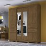 Guarda Roupa 6 Portas Com Espelho Aracaju Castanho 906331 - 3