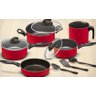 Conjunto de Panelas Elegan Vermelho 08 Peças Teflon - 2