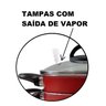 Conjunto de Panelas Elegan Vermelho 08 Peças Teflon - 5