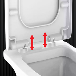 Tampa de Vaso Sanitário Piano para Bacia Deca Fecha Suave e Click Soft Close com Amortecedor 1.6gpf - 4