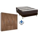Ver imagem 1 de Cama Box Casal + Colchão Light Ortobom + Guarda Roupa Master 8.6 Demolição