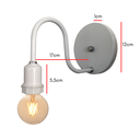 Ver imagem 2 de Arandela de Parede Colonial Retrô Simples - Soquete E-27 – Abf Luminárias:branco