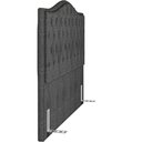 Ver imagem 6 de Cabeceira Cama Box Queen 160 Cm P05 Grécia Linho Cinza Escuro - Lyam Decor
