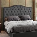 Ver imagem 2 de Cabeceira Cama Box Queen 160 Cm P05 Grécia Linho Cinza Escuro - Lyam Decor