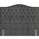 Ver imagem 5 de Cabeceira Cama Box Queen 160 Cm P05 Grécia Linho Cinza Escuro - Lyam Decor