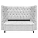 Ver imagem 1 de Kit Cabeceira e Calçadeira Baú Casal Everest P02 140 cm para cama Box Suede - Doce Sonho Móveis KIT